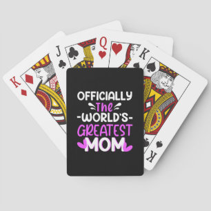 Mother Art The World Greatest Mom Playing Cards