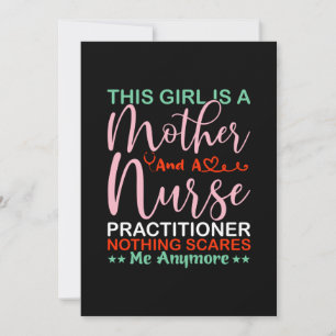 Mother Art This Girl Is A Mother And A Nurse Holiday Card