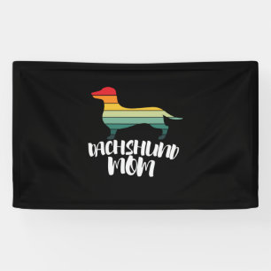 Mother Art Vintage Dachshund Mom Banner