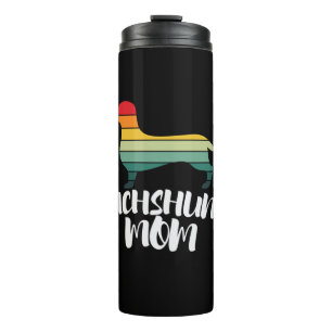 Mother Art Vintage Dachshund Mum Thermal Tumbler