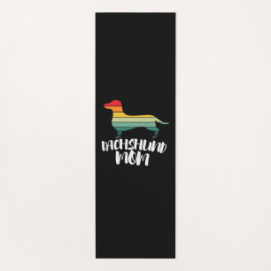 Mother Art Vintage Dachshund Mum Yoga Mat