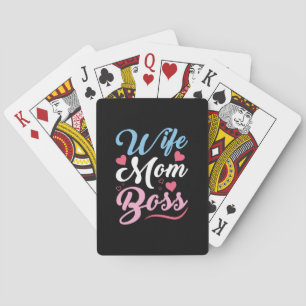 Mother Art Wife Mom Boss Playing Cards