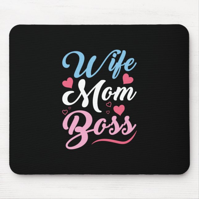 Mother Art Wife Mum Boss Mouse Pad (Front)