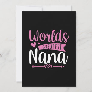 Mother Art World Greatest Nana Invitation