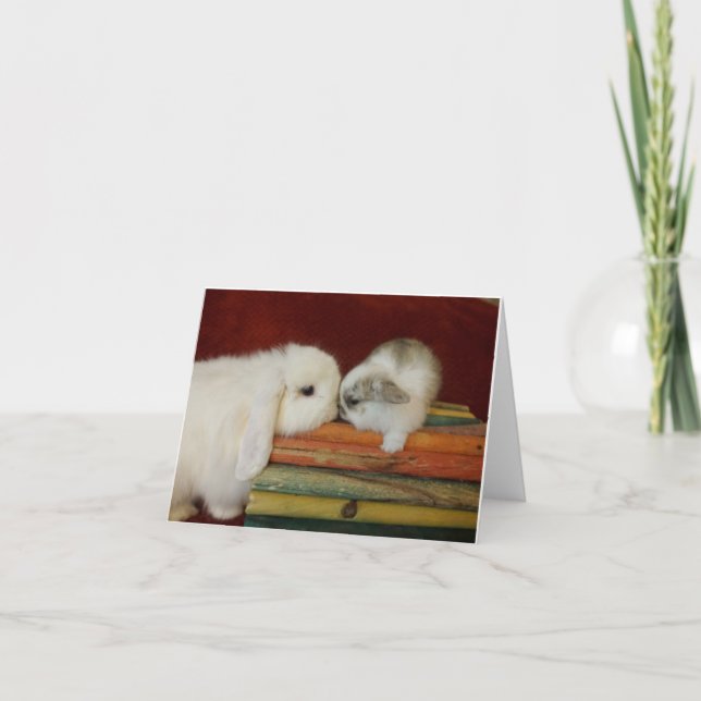 Mother & Baby Bunny Card (Front)