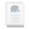 Mother Baby Elephant Blue Grey Baby Boy Shower