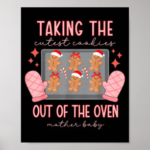 Mother Baby Nurse Christmas Mbu Stpartum Nurse Xma Poster