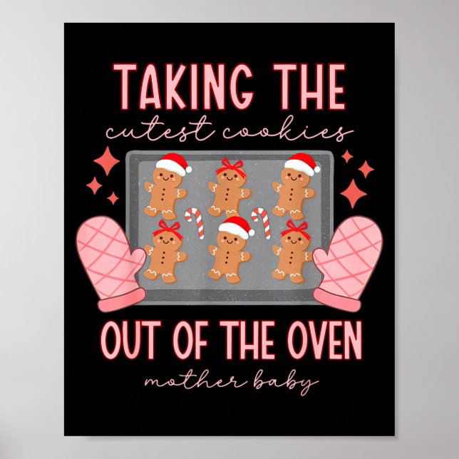 Mother Baby Nurse Christmas Mbu Stpartum Nurse Xma Poster (Front)