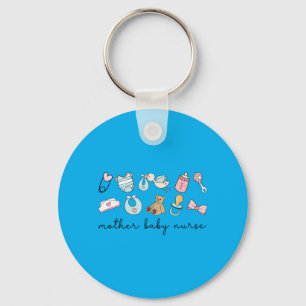 Mother Baby Nurse Doodle Postpartum Bear Mother Key Ring