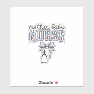 Mother Baby Nurse Floral Bow Shirt Design_1