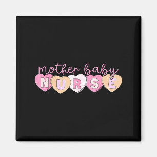 Mother Baby Nurse Hearts Valentine Obgyn Stpartum  Magnet