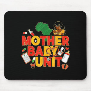 Mother Baby Unit Black Nurse Magic Black History M Mouse Pad