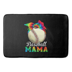 Mother Baseball Mama Birthday Bath Mat