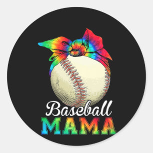 Mother Baseball Mama Birthday Classic Round Sticker