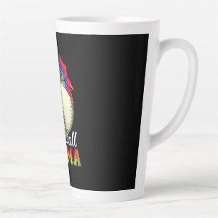 Mother Baseball Mama Birthday Latte Mug