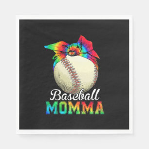 Mother Baseball Momma Birthday Napkin