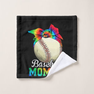 Mother Baseball Momma Birthday Wash Cloth