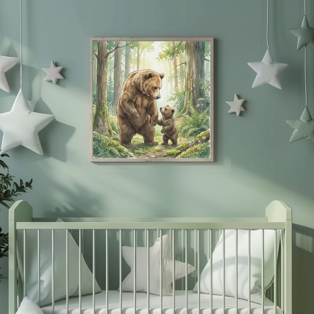 Mother Bear and Cub Nursery Poster (Creator Uploaded)