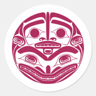 'Mother Bear' Classic Round Sticker