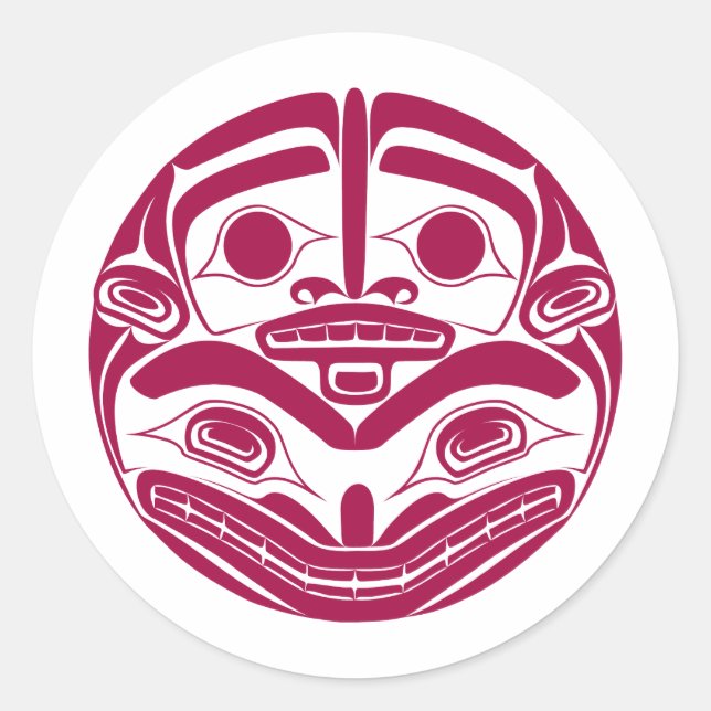 'Mother Bear' Classic Round Sticker (Front)