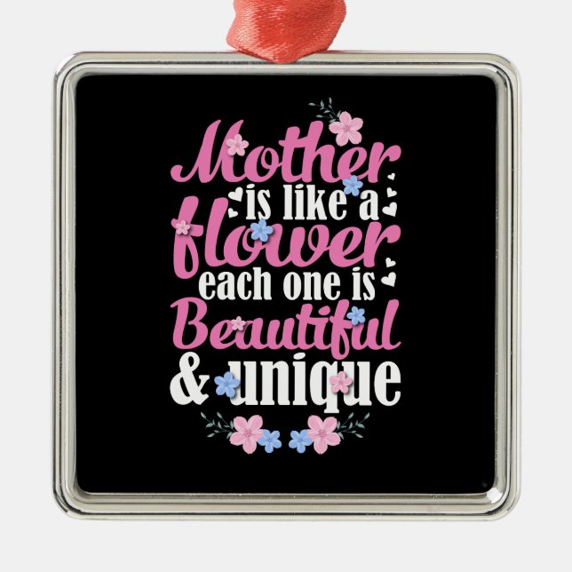 Mother Beautiful And Unique Metal Ornament (Front)