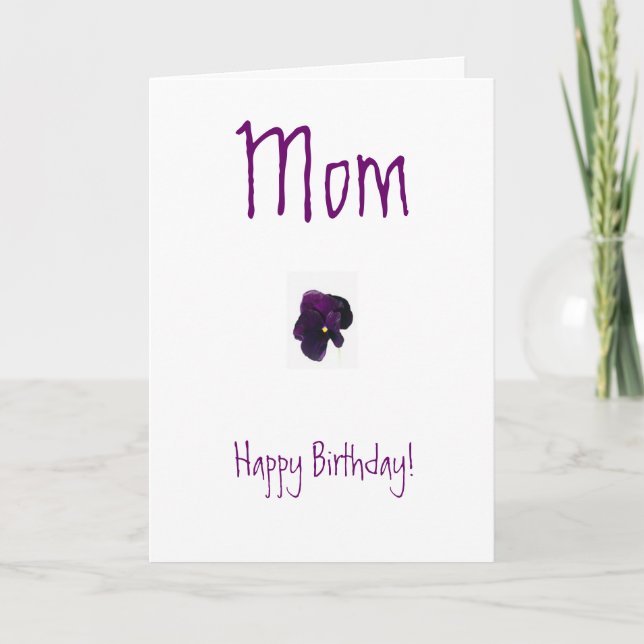 Mother Birthday Card (Front)