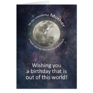 Mother Birthday To The Moon And Back 