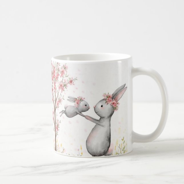 Mother Bunny Love Mug | Whimsical Kind Ones Style (Right)