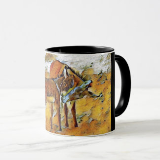 Mother Burro & Son in Arizona Mug