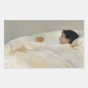 Mother by Joaquín Sorolla Rectangular Sticker