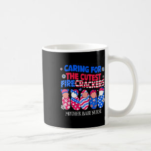 Mother Byby Nurse Patriotic Usa Flag American Inde Coffee Mug