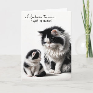 Mother Cat and Kitten Birthday Card