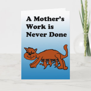 Mother Cat Mother's Day Card