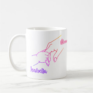 Mother & Child Hands Personalised Mug