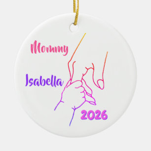 Mother & Child Hands Personalised Photo Ceramic Ornament