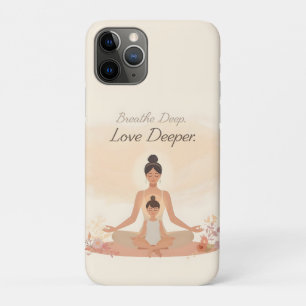 Mother & Child Meditation Serenity Art iPhone 11 Pro Case