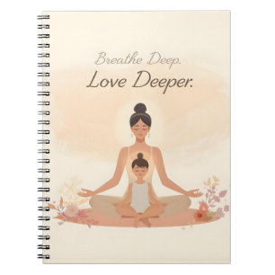 Mother & Child Meditation Serenity Art Notebook