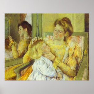 Mother Combing Her Child's Hair. 1901, Mary Cassat Poster