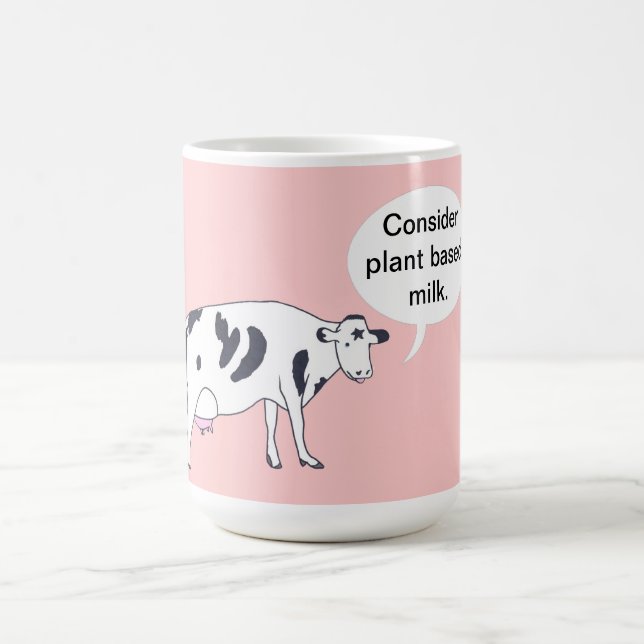 Mother Cow, Consider plant based milk, mugs (Center)