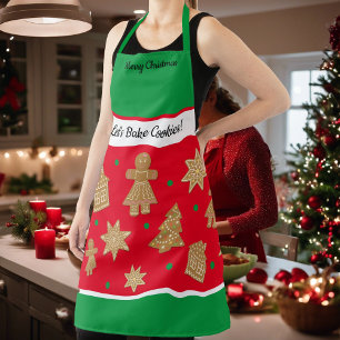 Mother Daughter Custom Gingerbread Christmas Apron