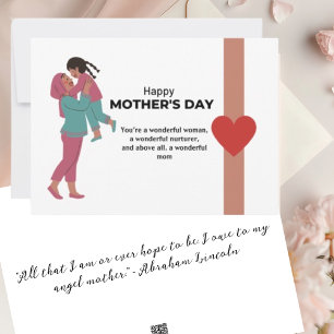 Mother & Daughter for Mother's Day Greeting Card