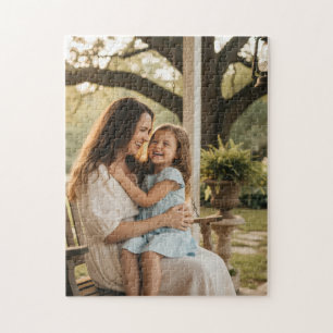 Mother daughter love photo mothers day family gift jigsaw puzzle