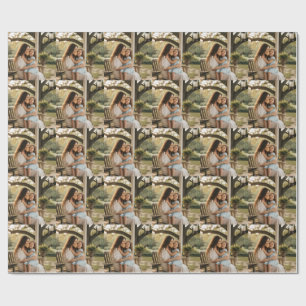 Mother daughter love photo mothers day family gift wrapping paper
