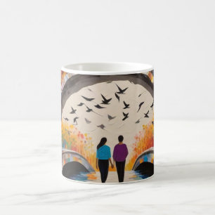 Mother & Daughter: Steps of Love Coffee Mug