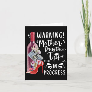 Mother Daughter Trip 2025 Family Mum Matching Vaca Card
