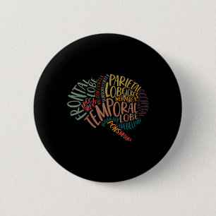 Mother Day Anatomy Of The Brain Nurse Brain Anatom 6 Cm Round Badge