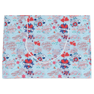 Mother Day BG 02 LBlue BG Large Gift Bag