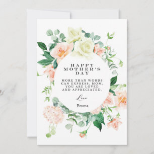 mother day cards floral elegant