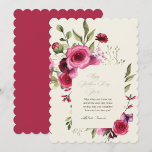 mother day cards floral elegant