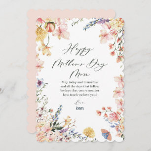 mother day cards floral elegant